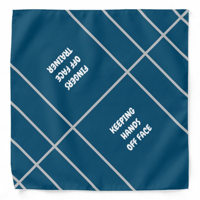 BandanaNow Keeping Hands Off Face Trainer Bandana (Front)