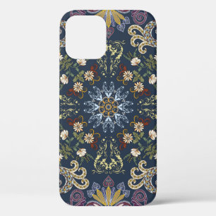 Bandanna with colorful paisley seamless pattern iPhone 12 case
