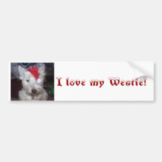 bandb 004, I love my Westie! Bumper Sticker
