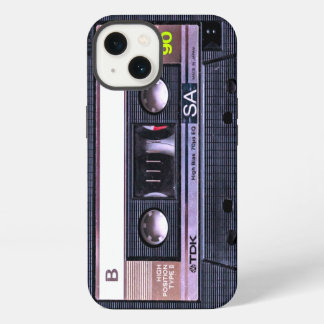 Bande de cassette noire iPhone 13 case