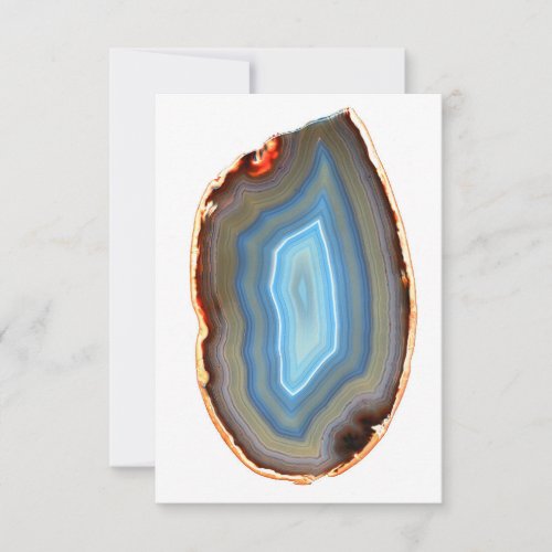 Banded Agate Cute Little Red Devil Says  Thank You Card