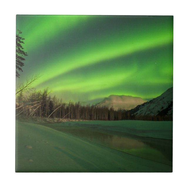 Banded Aurora Ceramic Tile (Front)