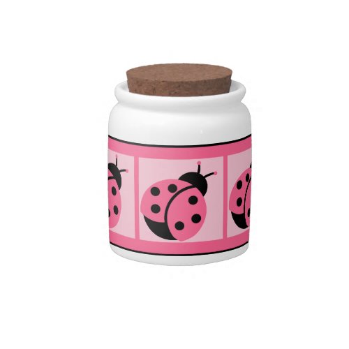 Banded Ladybug CandyTreat Jar