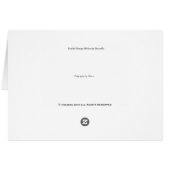 Banded Orange Heliconian Cards (Back Horizontal)