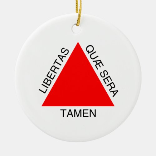 Bandeira de Minas Gerais Brasil Ceramic Ornament