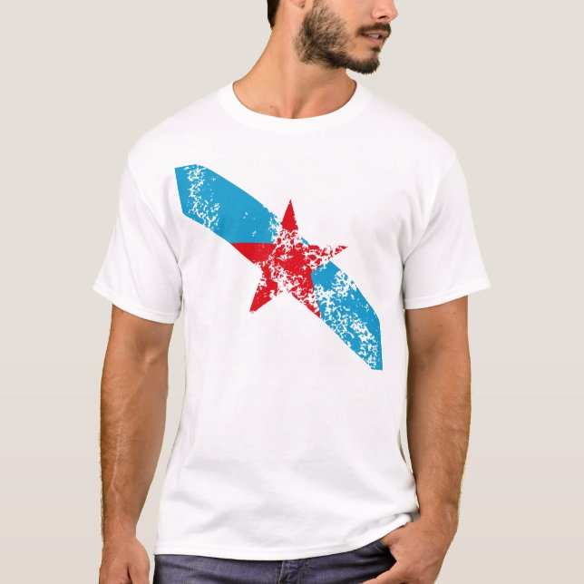Bandeira Galega Estrelada T-Shirt (Front)