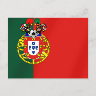 Bandeira Portuguesa Classica por Fás de Portugal Postcard