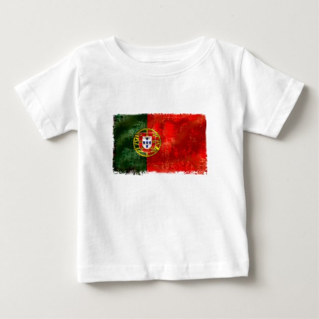 Bandeira Portuguesa - Estilo retro Baby T-Shirt (Front)