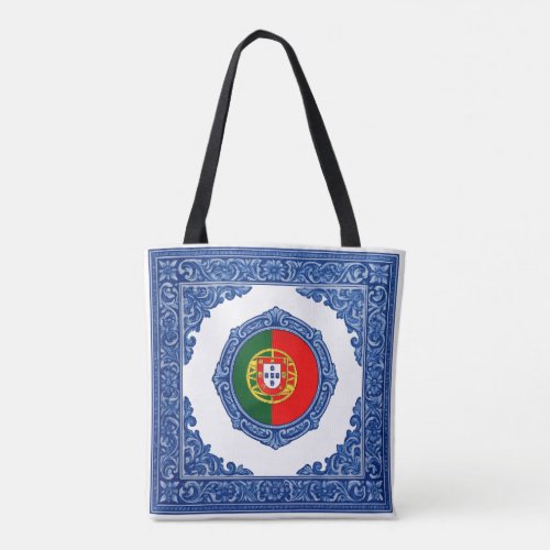 "Bandeira Portuguesa": Saco de pano com estampado Tote Bag
