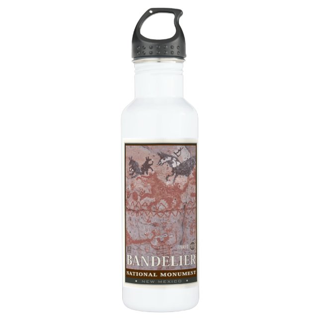 Bandelier National Monument 1 Stainless Steel Water Bottle (Front)