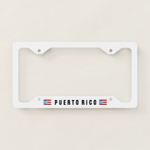 Bandera Celeste Puerto Rico License Plate Frame