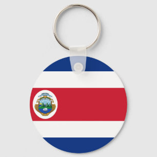 Bandera de Costa Rica - Flag of Costa Rica Keychain