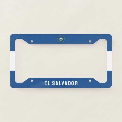 Bandera de El Salvador License Plate Frame