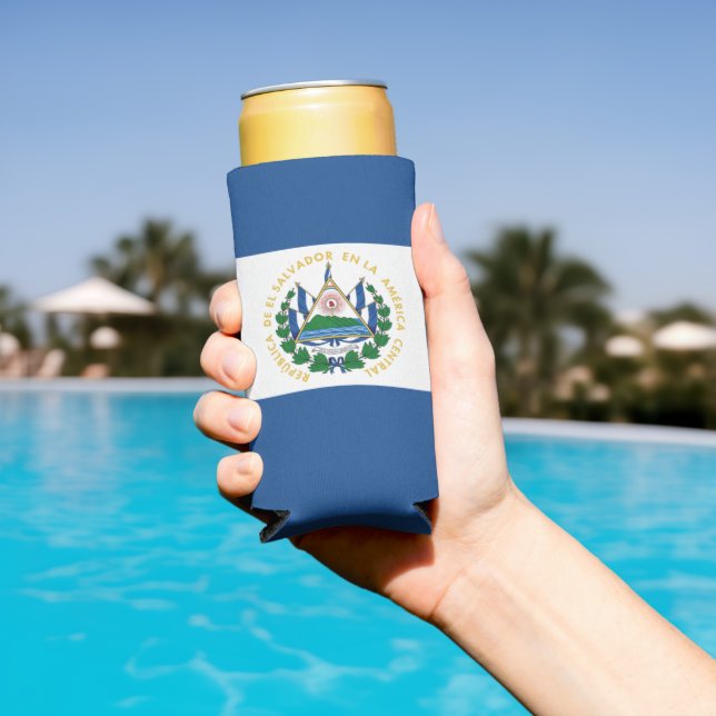 Bandera de El Salvador Seltzer Can Cooler (In Situ Pool)