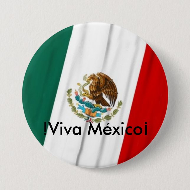 Bandera de México Button (Front)