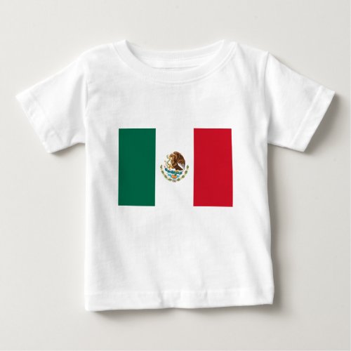Bandera de Mxico _ Flag of Mexico _ Mexican Flag Baby T_Shirt