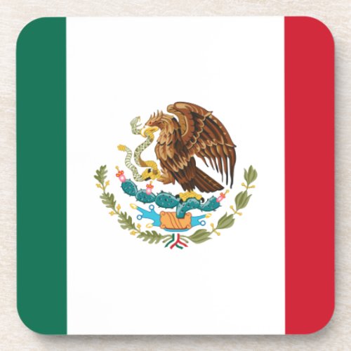 Bandera de Mxico _ Flag of Mexico _ Mexican Flag Beverage Coaster