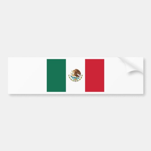 Bandera de Mxico _ Flag of Mexico _ Mexican Flag Bumper Sticker