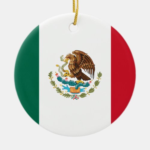Bandera de Mxico _ Flag of Mexico _ Mexican Flag Ceramic Ornament