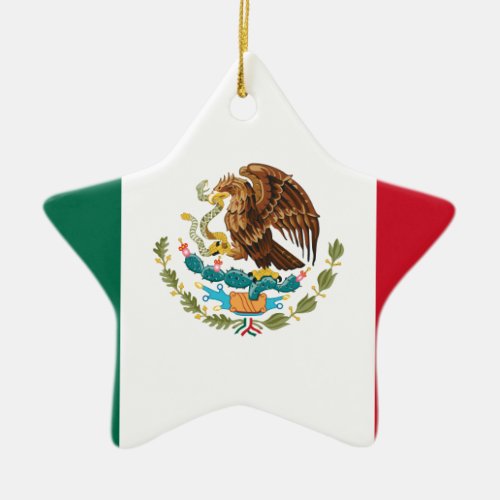 Bandera de Mxico _ Flag of Mexico _ Mexican Flag Ceramic Ornament