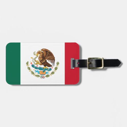 Bandera de Mxico _ Flag of Mexico _ Mexican Flag Luggage Tag