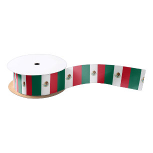 Bandera de México - Flag of Mexico - Mexican Flag Satin Ribbon