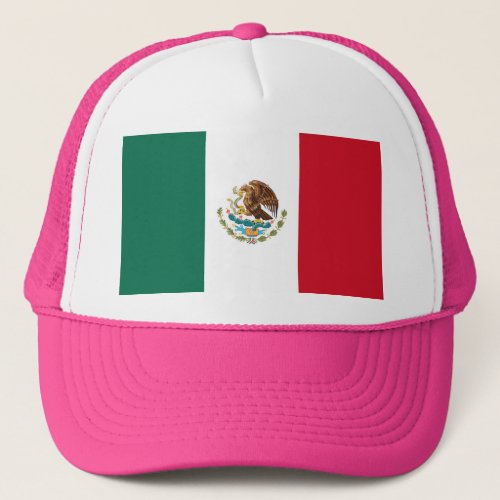 Bandera de Mxico _ Flag of Mexico _ Mexican Flag Trucker Hat