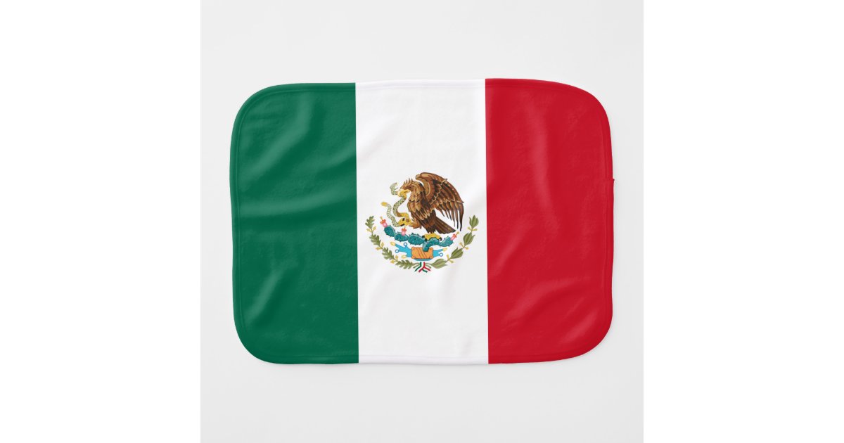 Bandera de Mexico National flag Mexicanos Baby Burp Cloth Zazzle