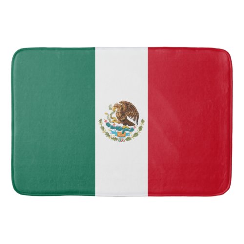 Bandera de Mexico National flag Mexicanos Bath Mat