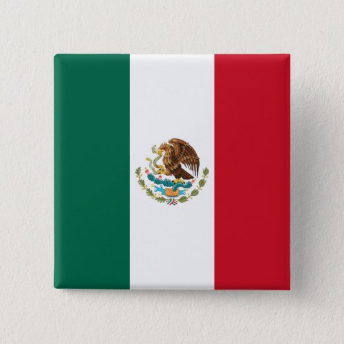Bandera de Mexico National flag Mexicanos Button