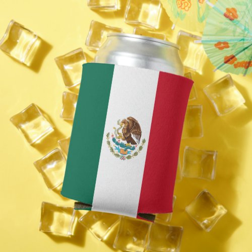 Bandera de Mexico National flag Mexicanos Can Cooler