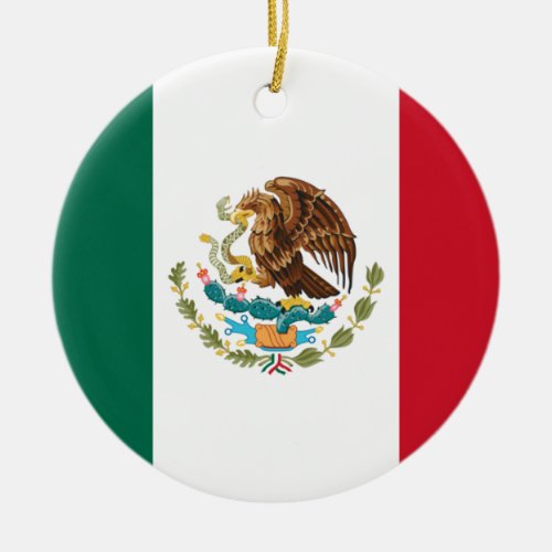 Bandera de Mexico National flag Mexicanos Ceramic Ornament