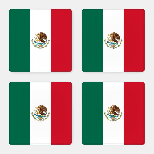 Bandera de Mexico National flag Mexicanos Coaster Set