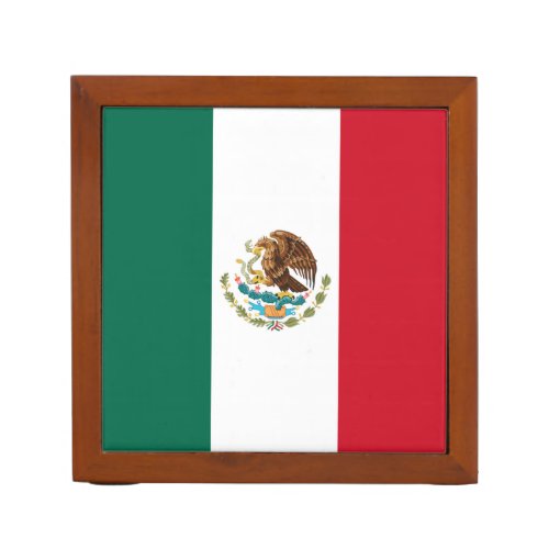 Bandera de Mexico National flag Mexicanos Desk Organizer
