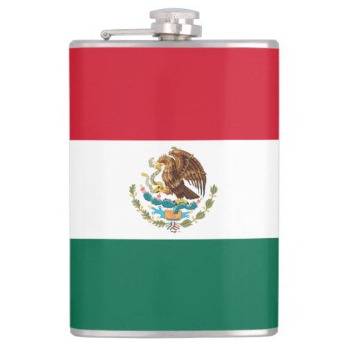 Bandera de Mexico National flag Mexicanos Flask