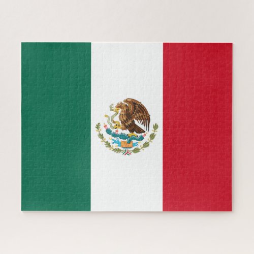 Bandera de Mexico National flag Mexicanos Jigsaw Puzzle