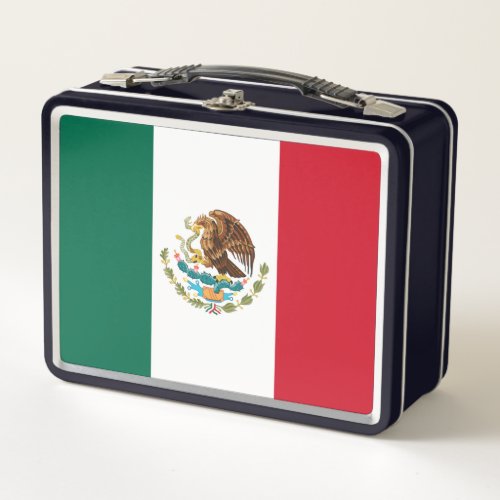 Bandera de Mexico National flag Mexicanos Metal Lunch Box