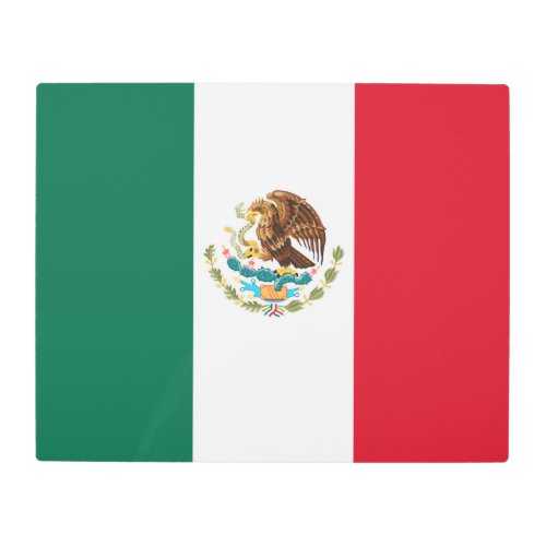 Bandera de Mexico National flag Mexicanos Metal Print