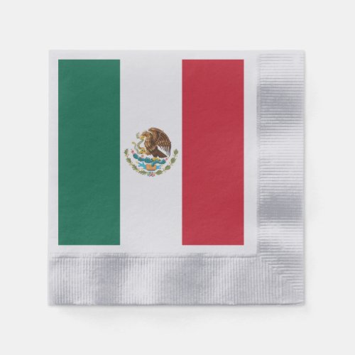 Bandera de Mexico National flag Mexicanos Napkins