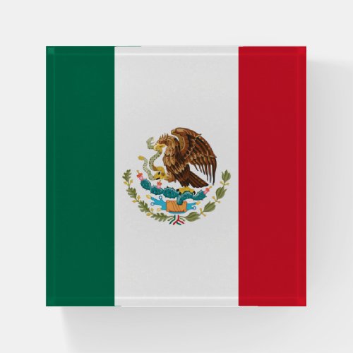 Bandera de Mexico National flag Mexicanos Paperweight
