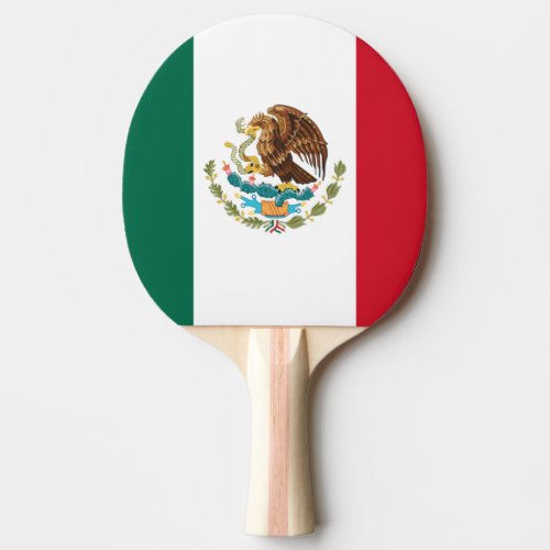 Bandera de Mexico National flag Mexicanos Ping Pong Paddle