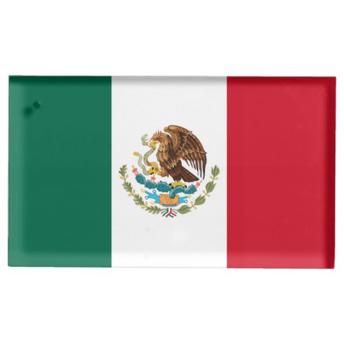 Bandera de Mexico National flag Mexicanos Place Card Holder