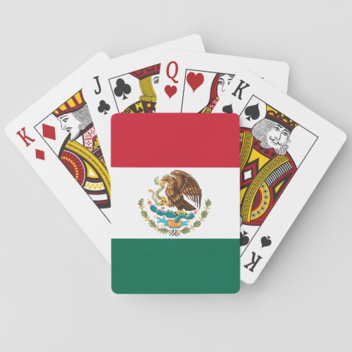 Bandera de Mexico National flag Mexicanos Playing Cards
