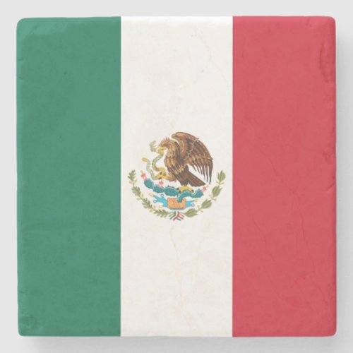 Bandera de Mexico National flag Mexicanos Stone Coaster