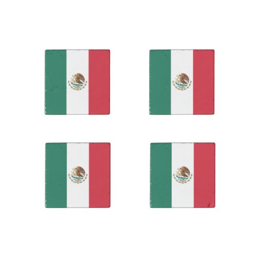 Bandera de Mexico National flag Mexicanos Stone Magnet