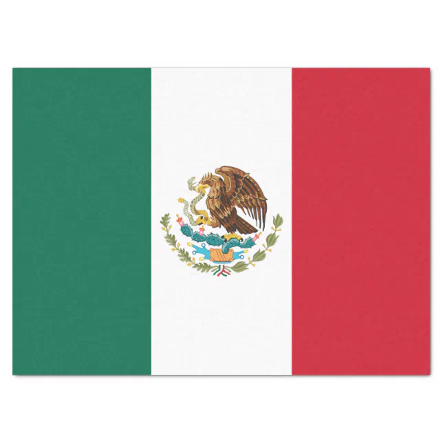 Bandera De Mexico National Flag Mexicanos Tissue Paper 