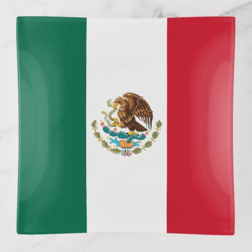 Bandera de Mexico National flag Mexicanos Trinket Tray