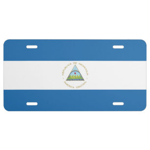 Bandera de Nicaragua License Plate