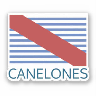 Bandera del Departamento de Canelones - Uruguay Sticker