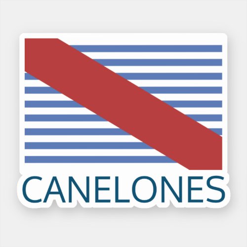 Bandera del Departamento de Canelones _ Uruguay Sticker